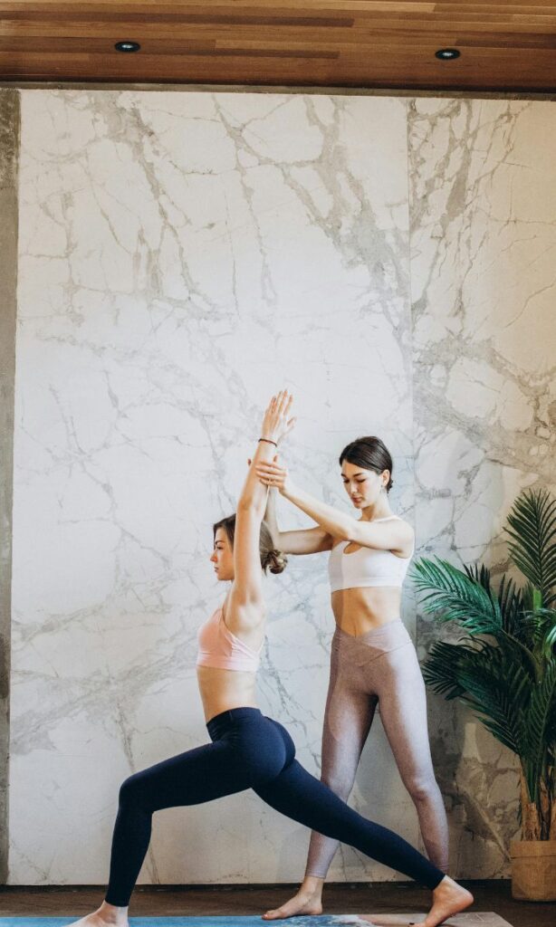 Warrior I yoga pose