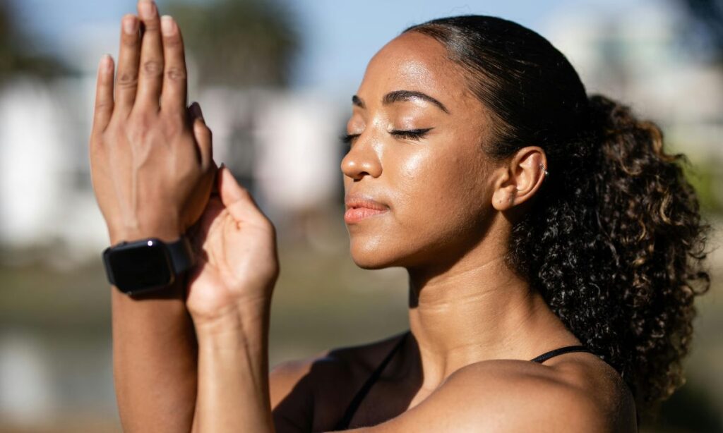 Eagle Arms Yoga Pose