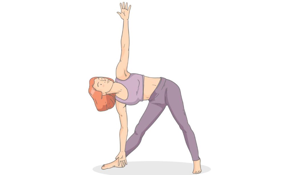 revolved triangle pose (parivrtta trikonasana)