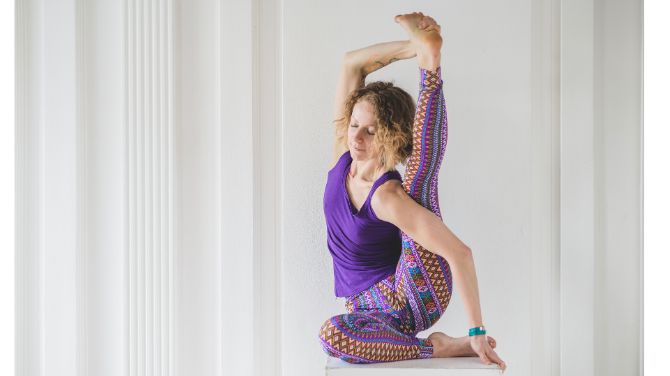 Eka Pada Sirsasana (One Leg Behind the Head Pose)