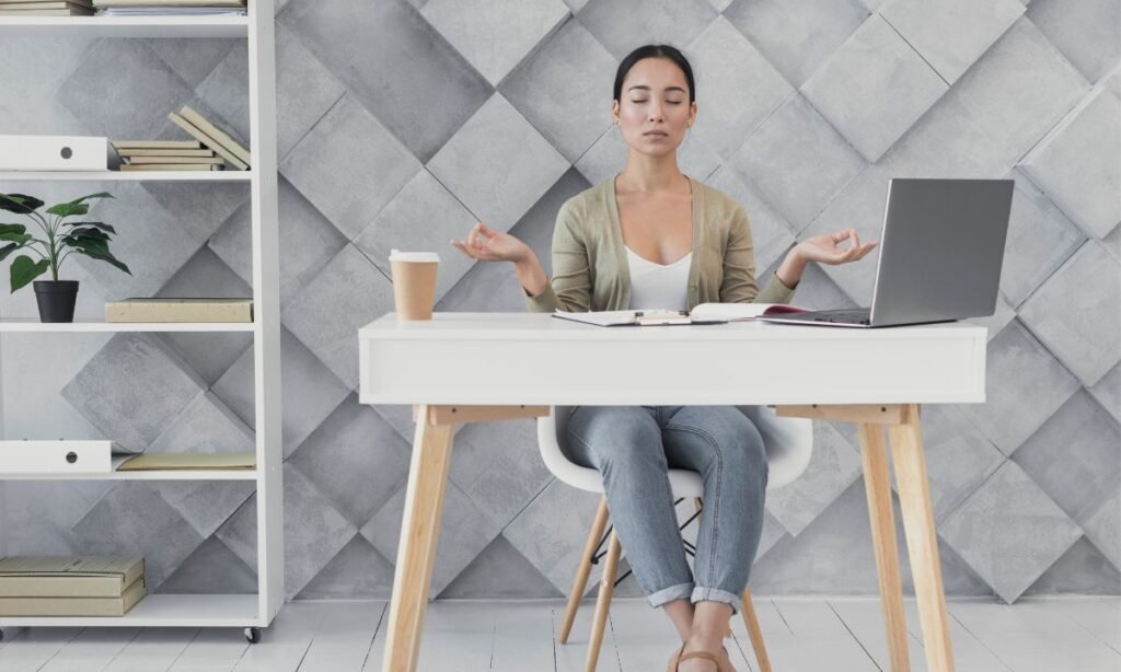 Desk Yoga for Office Workers