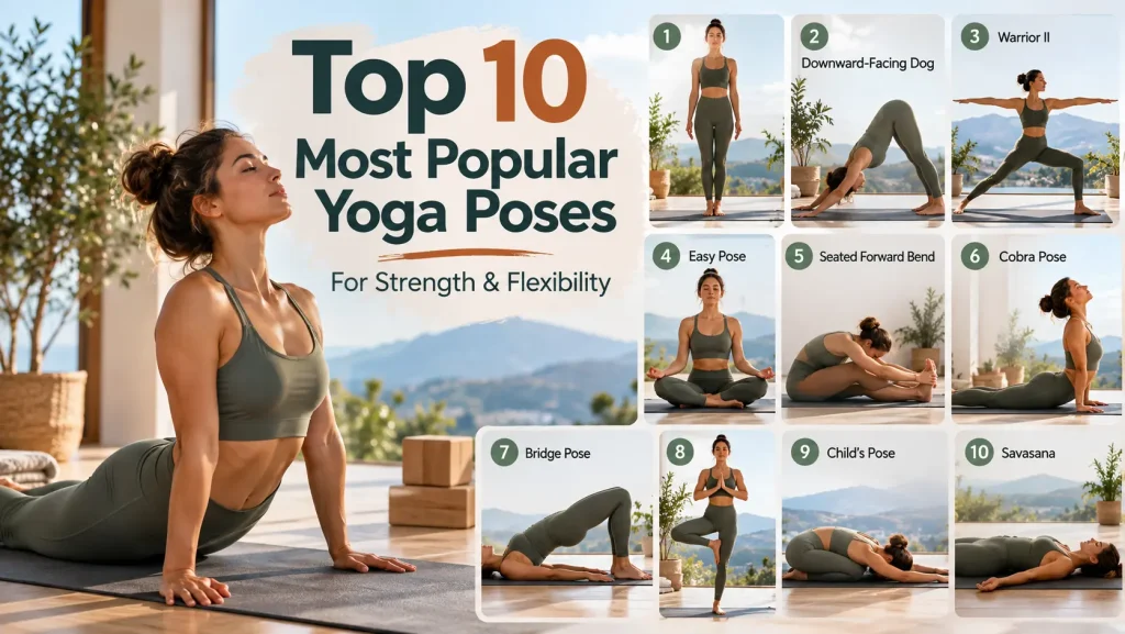 10 Most Popular Yoga Poses Benefits & How to Do Them